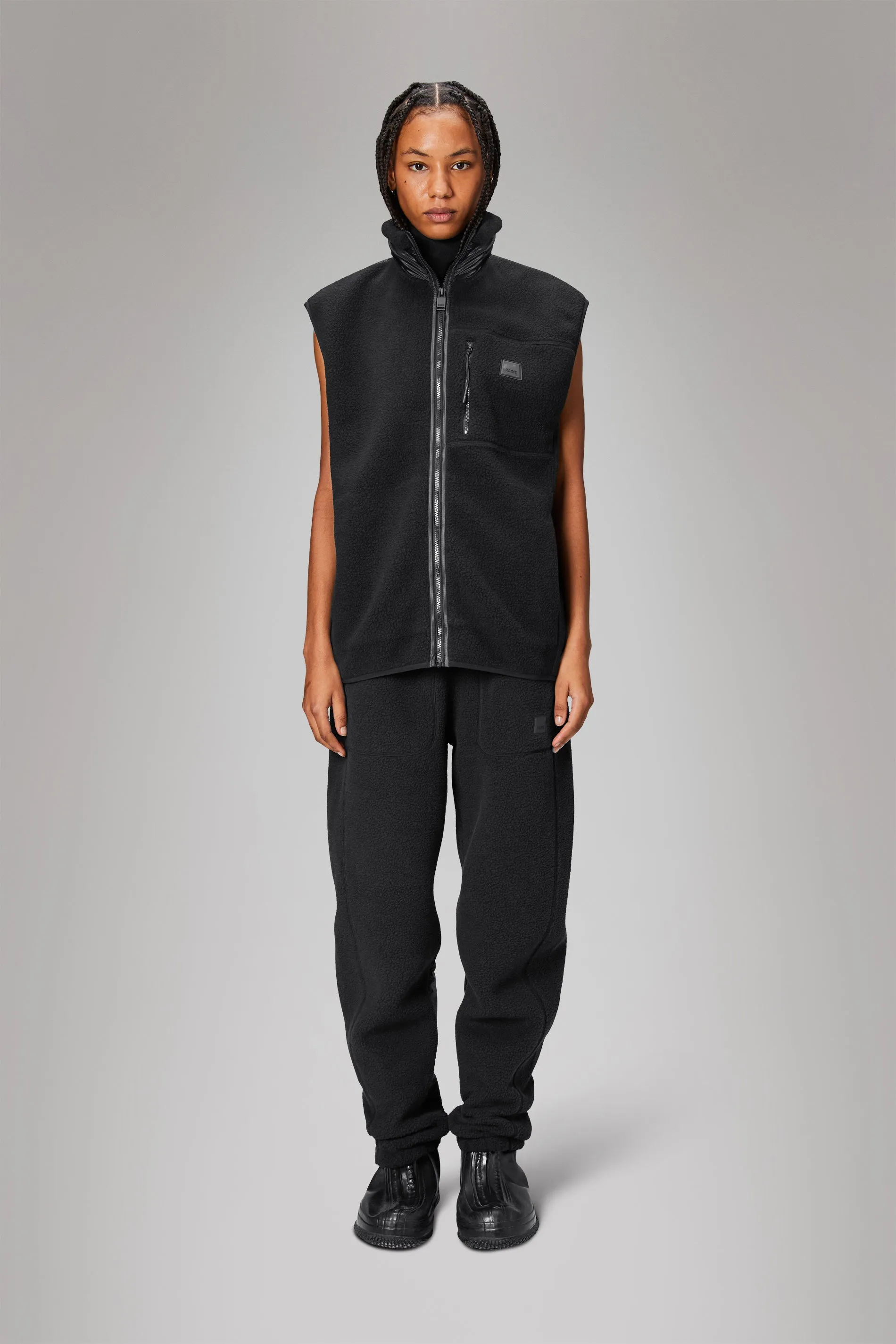 Yermo Fleece Vest - Black