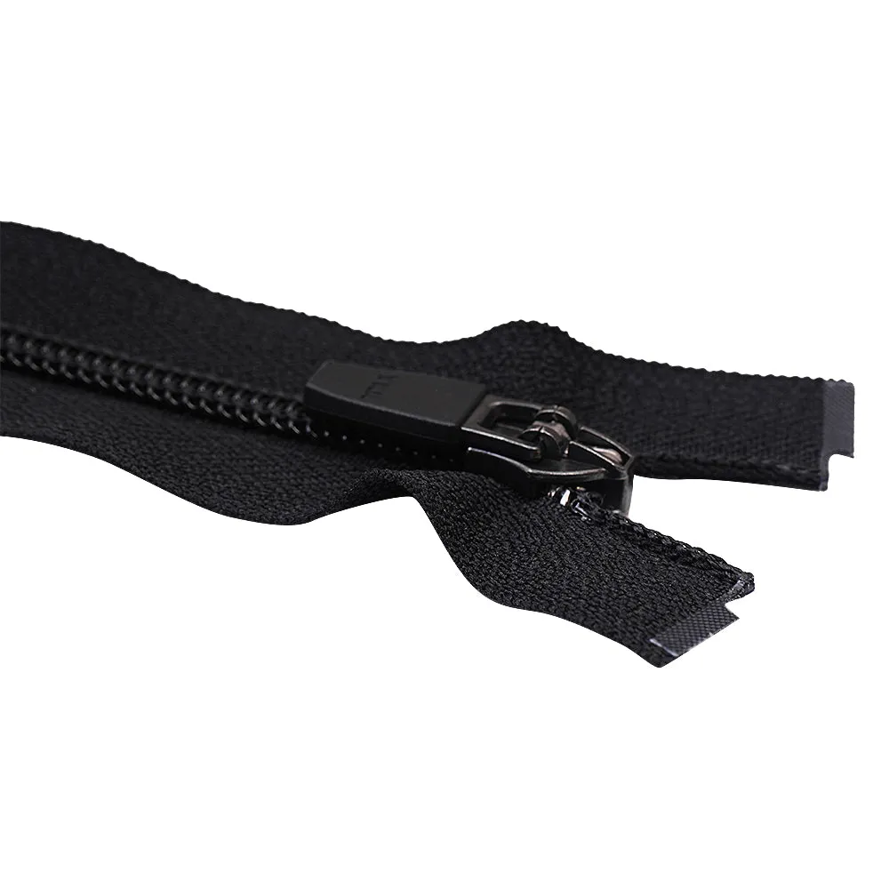 YKK- #5 Black/Grey Coil Open-End YKK Jacket Zipper